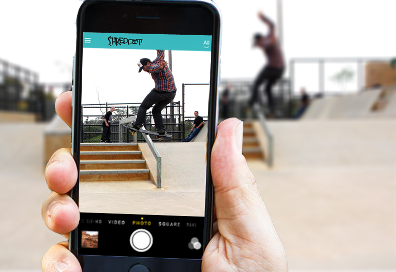 Great skateboarding app in use!